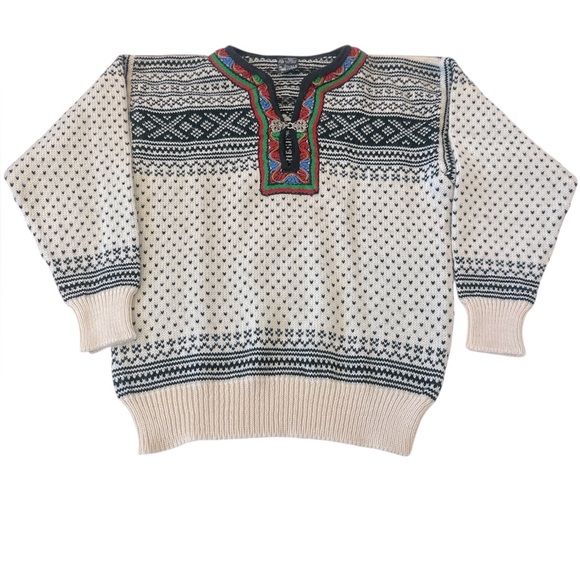 Dale Of Norway Setesdal Lusekofte Sweater 100% Norwegian Wool - Picture 6 of 12